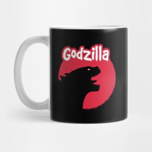 King of the Monsters Godzilla  silhouette Mug